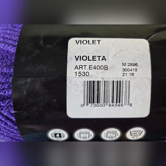 Red Heart Love Yarn- Purple, Bluebell, Violet & Holly Berry Red - Picture 6 of 7